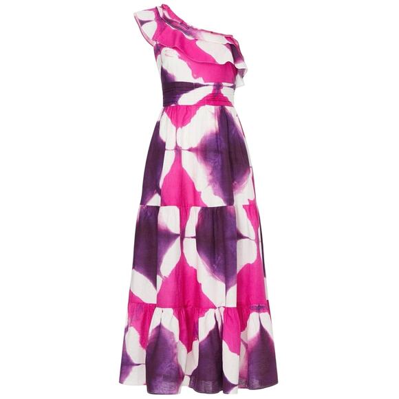 Busayo Tie Dye One Shoulder Dress Size 14 MSRP $655 - Picture 11 of 13